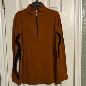 Rust Orange Long Sleeve Pullover